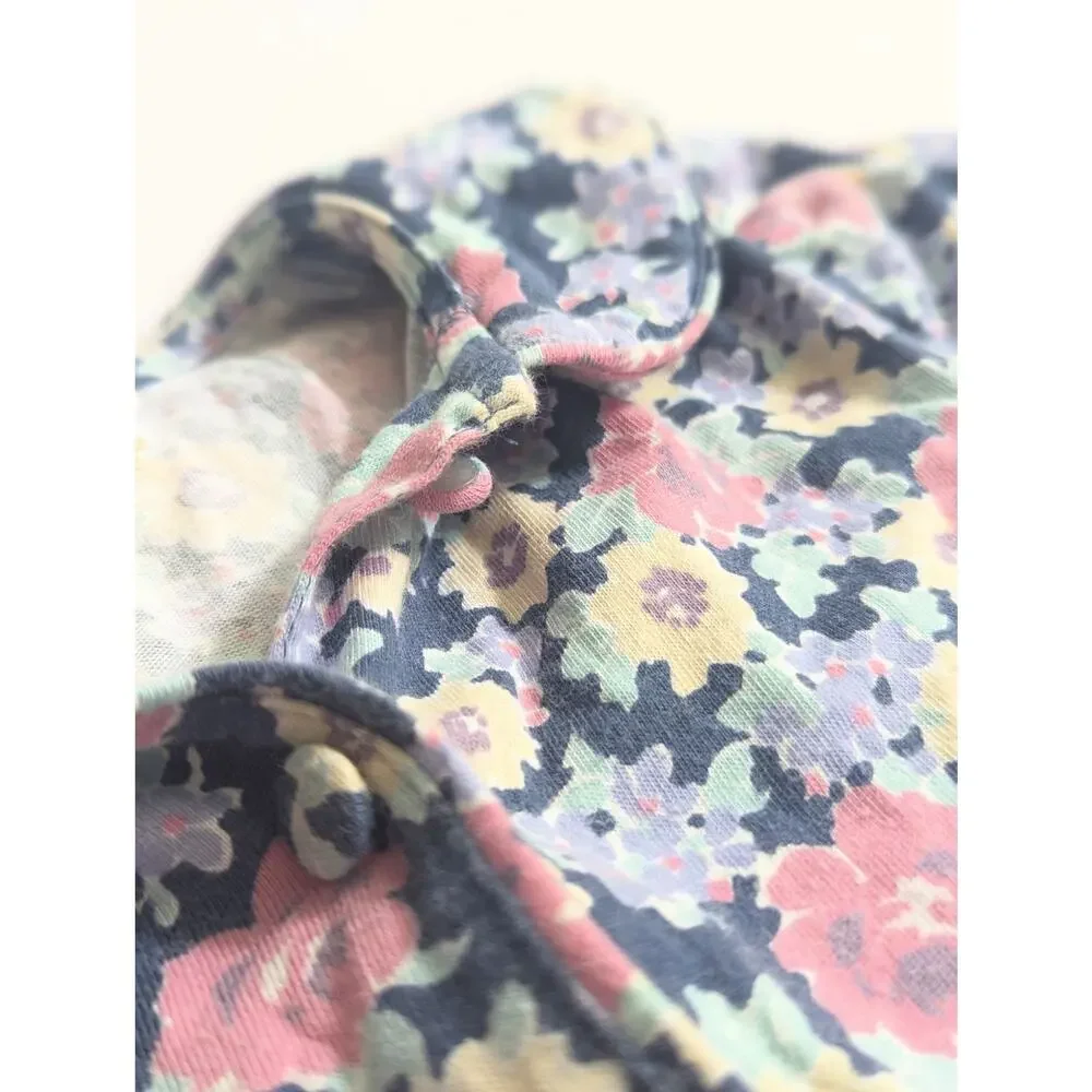 Vintage Laura Ashley Mother & Child Girls Floral Dress | Size 5-6 Years | 1980s